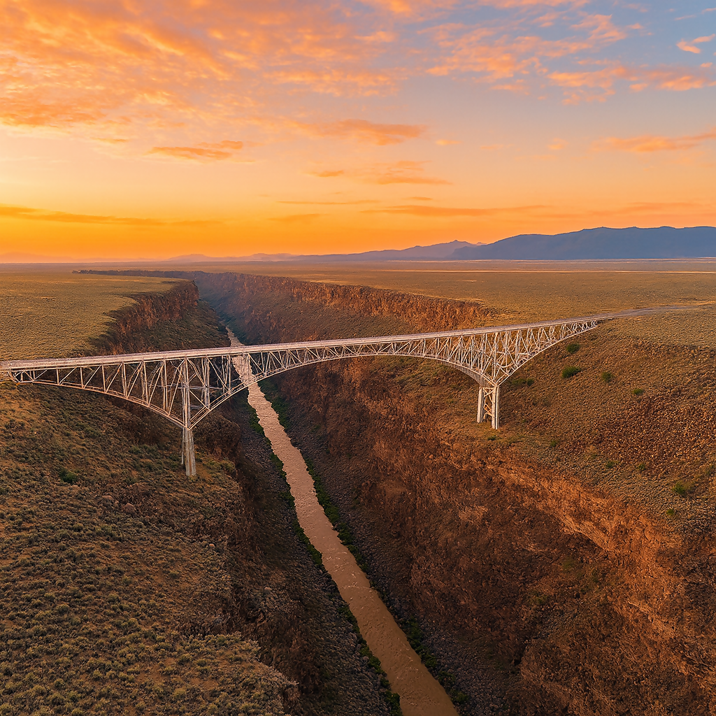 Rio Grande Gorge Bridge - New Mexico United States - Rendered - Digital File Digital My Custom Designs PDF
