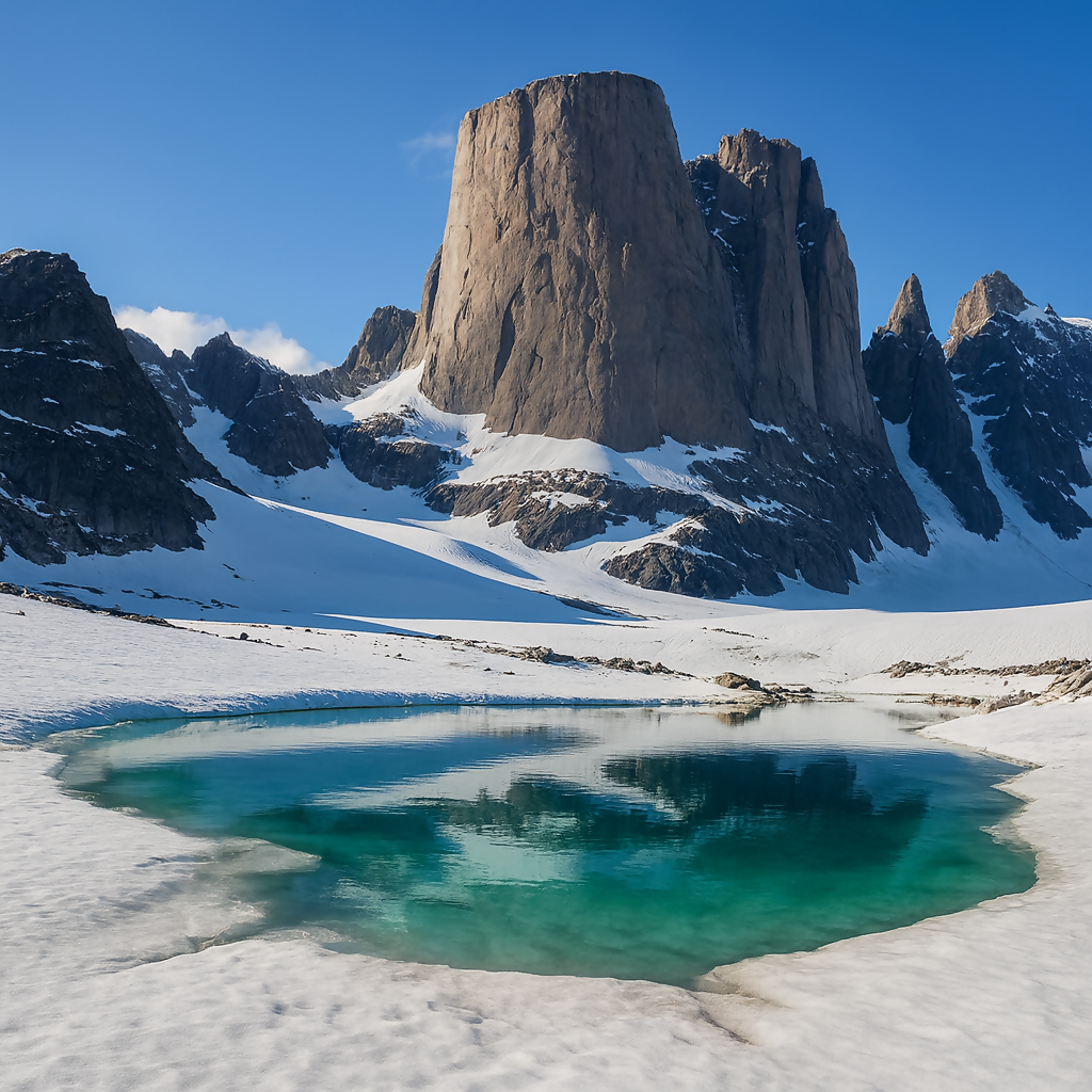 Mount Asgard - Auyuittuq National Park - Nunavut Canada - Rendered - Digital File Digital My Custom Designs PDF
