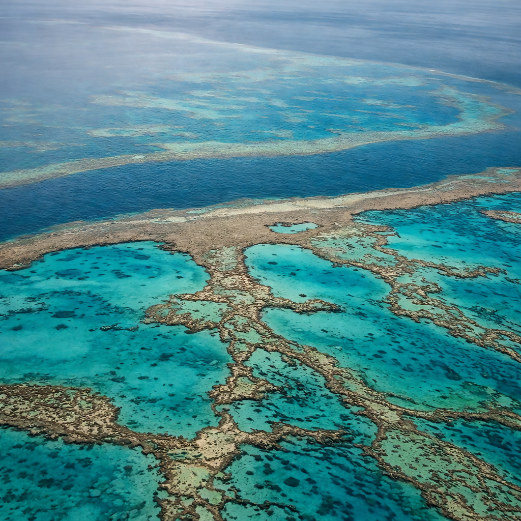 Coral Sea - Great Barrier Reef - Queensland - Australia - Rendered - Digital File Digital My Custom Designs PDF