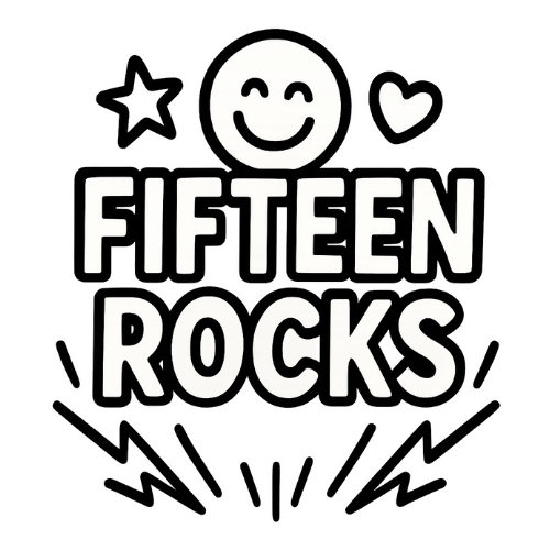 Funny Fifteen Rocks - Digital File - XCS Friendly Tumbler My Custom Designs PNG