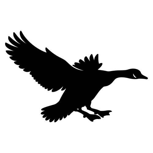 Goose Landing Silhouette - Digital File - XCS Friendly Digital My Custom Designs PDF