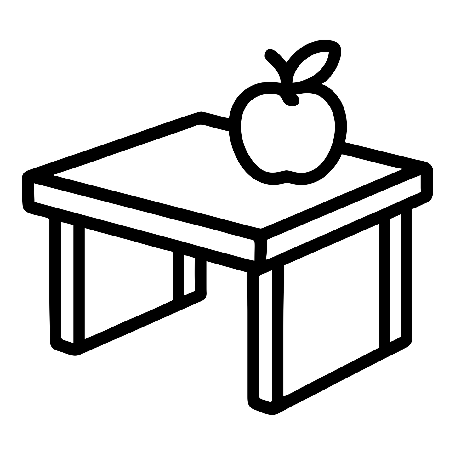 Desk With Apple - Digital File - XCS Friendly Digital My Custom Designs PNG