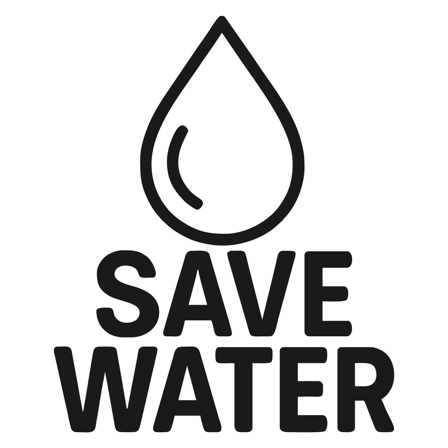 Save Water - Digital File - XCS Friendly Digital My Custom Designs PNG