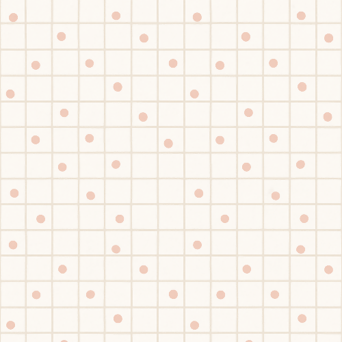 Minimal and Modern - Neutral Square Grid With Scattered Blush Pink Dots - Pattern - Digital File Digital My Custom Designs PDF