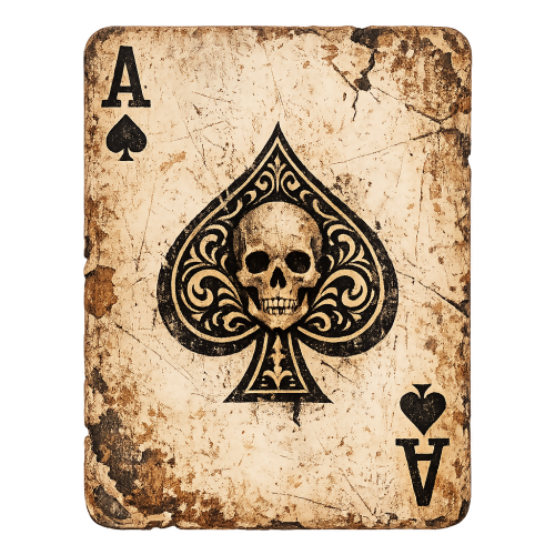 Urban Grunge Retro - Aged Ace of Spades Card - T Shirt Design - Digital File Digital My Custom Designs 300 DPI PNG