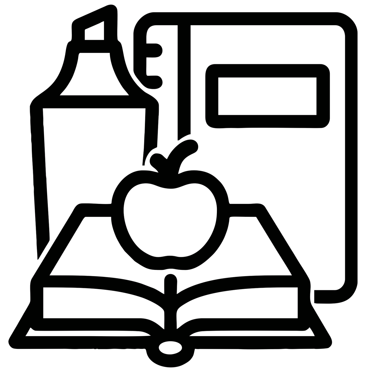 Highlighter and Notebook - Digital File - XCS Friendly Tumbler My Custom Designs PNG