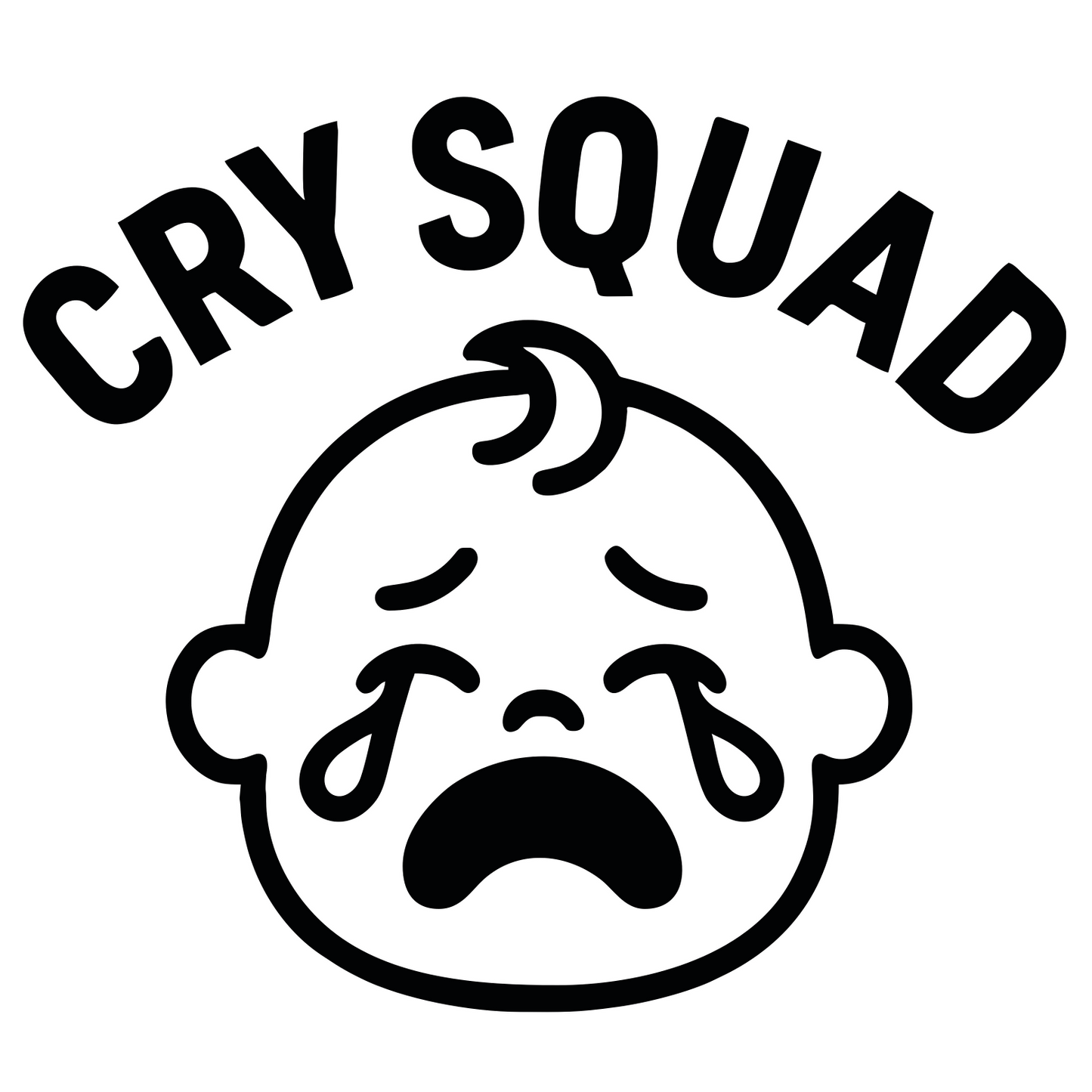 Cry Squad - Digital File - XCS Friendly Tumbler My Custom Designs PNG