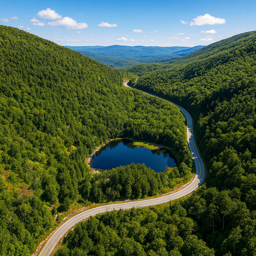 Appalachian Gap - Green Mountains - Vermont United States - Rendered - Digital File Digital My Custom Designs PDF