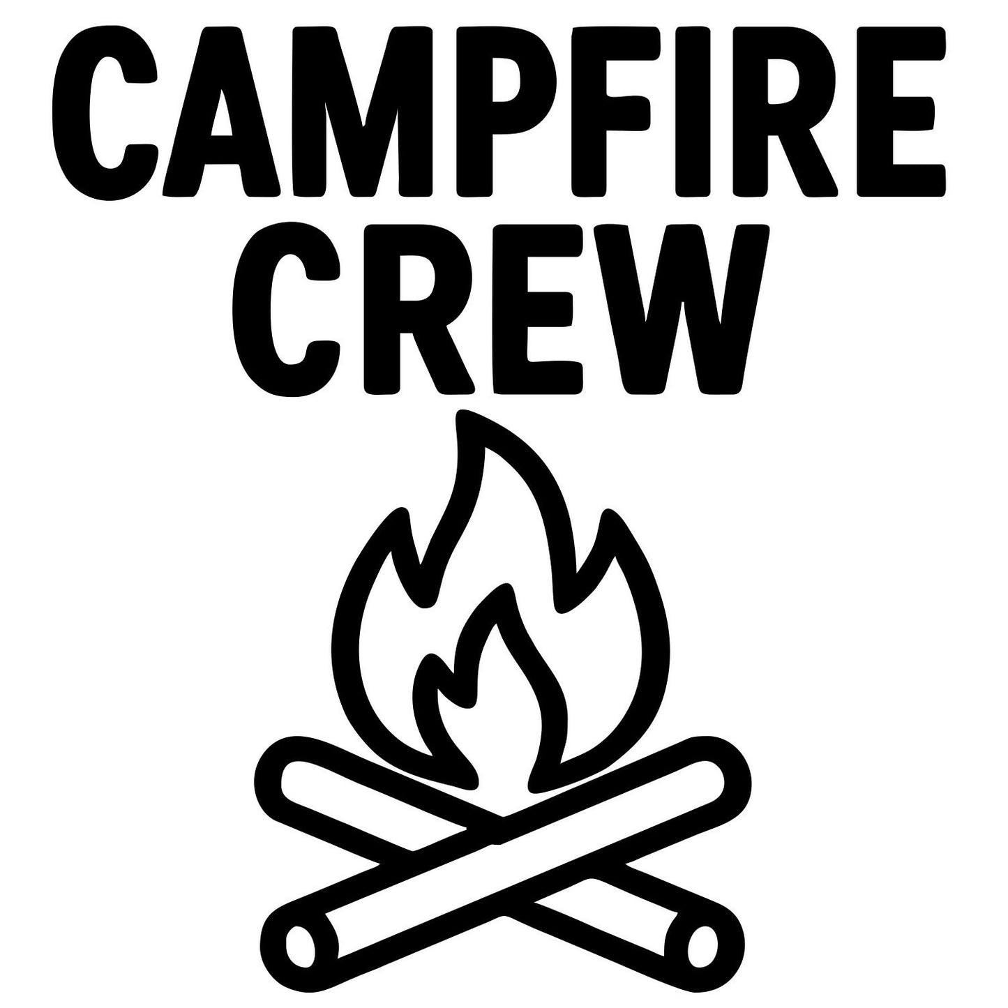 Funny 'Campfire Crew' - Digital File - XCS Friendly Tumbler My Custom Designs PNG