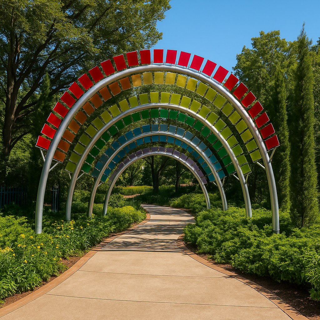 Rainbow Trail - Botanica, The Wichita Gardens - Kansas United States - Rendered - Digital File Digital My Custom Designs PDF