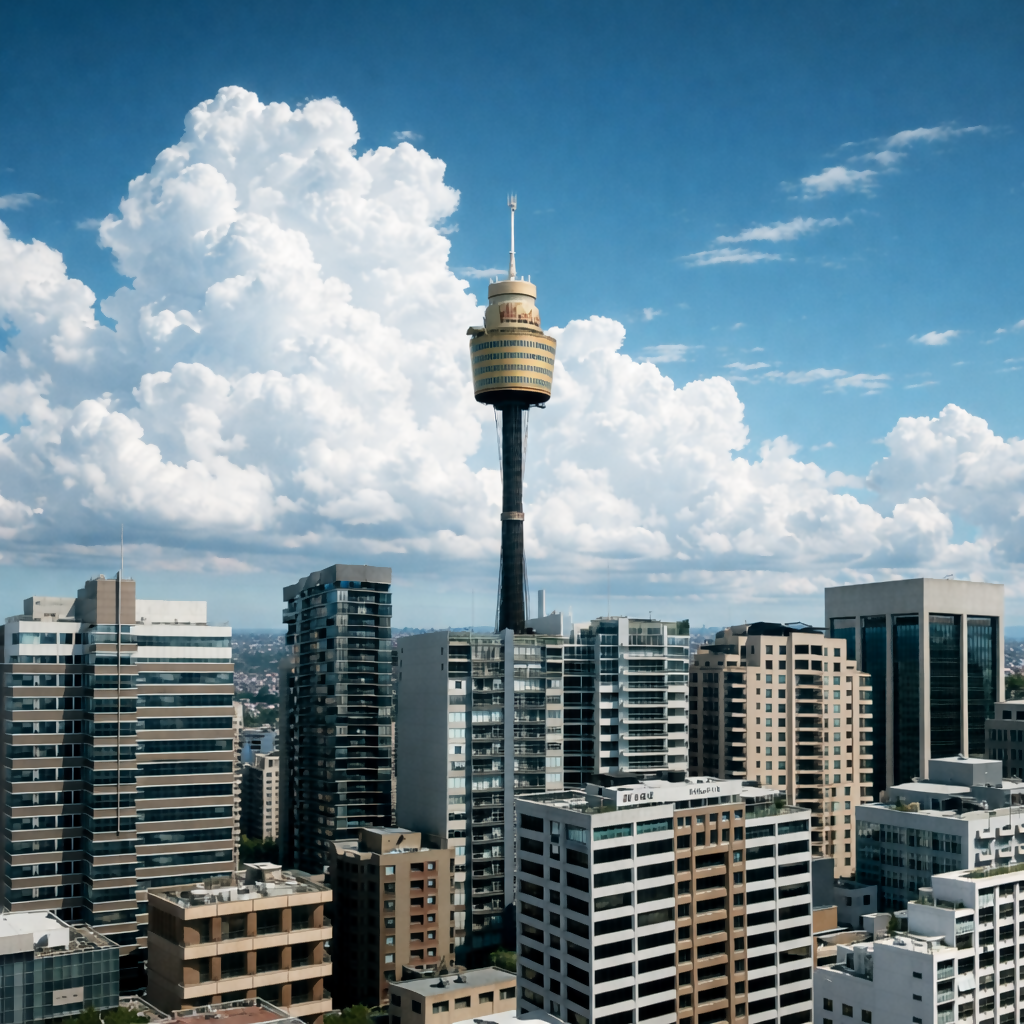 Sydney Tower - New South Wales - Australia - Rendered - Digital File Digital My Custom Designs PDF