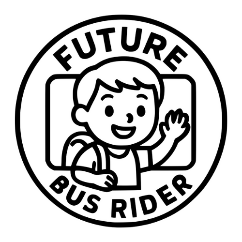 Future Bus Rider Kid Design - Digital File - XCS Friendly Tumbler My Custom Designs PNG