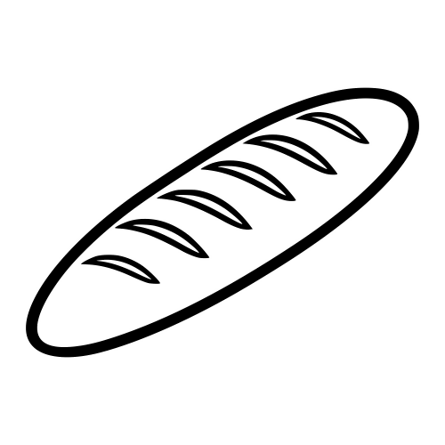 Baguette Outline - Digitla File - XCS Friendly Digital My Custom Designs PDF