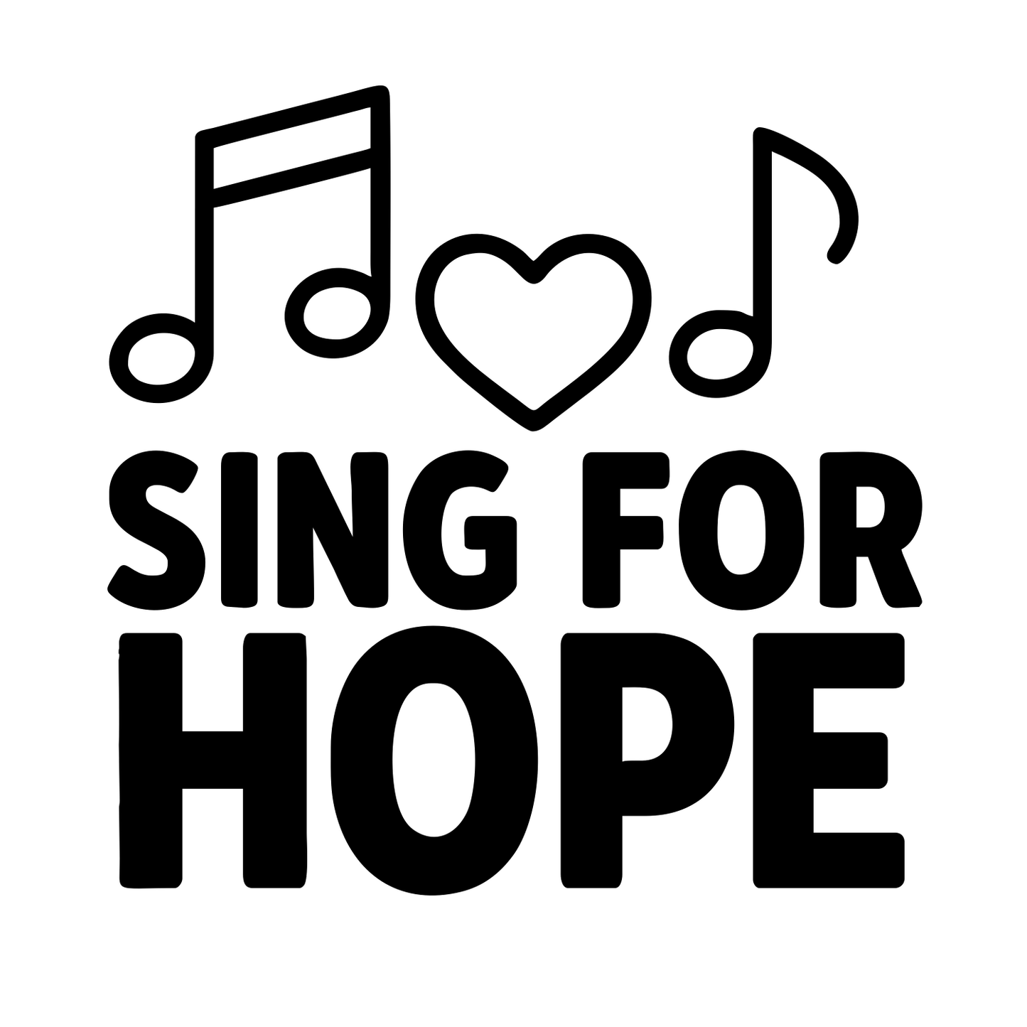 Sing For Hope - Digital File - XCS Friendly Digital My Custom Designs PNG