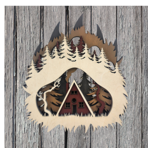 Bear Paw - Wilderness - Layered Nature Design - Digital File Digital My Custom Designs