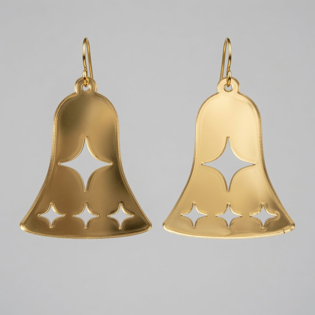 Bell Cutout Earrings - Digital File - SVG - Digital