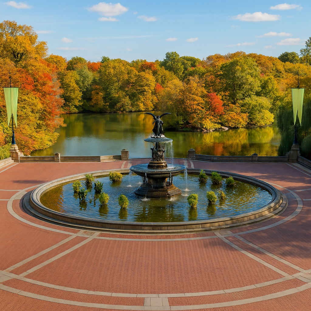 Bethesda Fountain and Terrace - Central Park - New York United States - Rendered - Digital File Digital My Custom Designs PDF