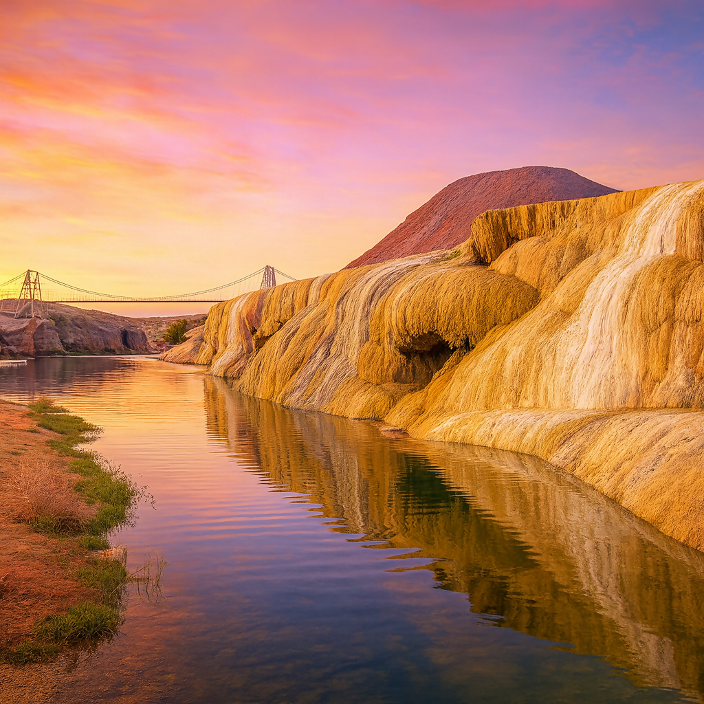 Bighorn River - Hot Springs State Park (Thermopolis) - Wyoming United States - Rendered - Digital File Digital My Custom Designs PDF