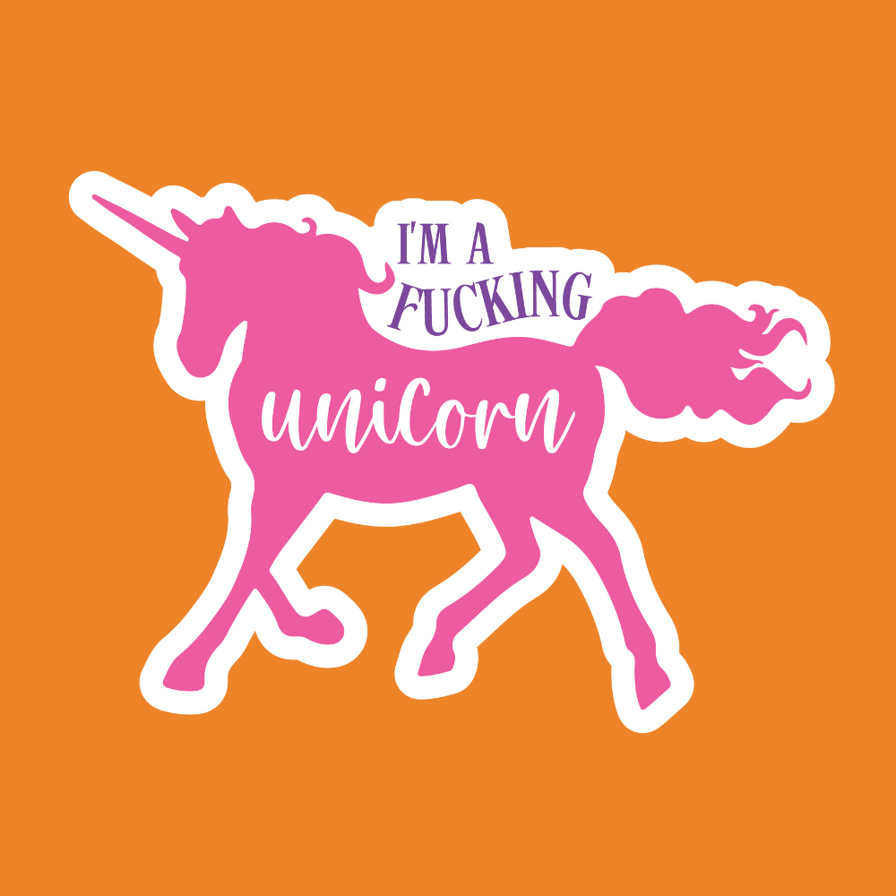 I'm a Fucking Unicorn - Unicorn Stickers - Digital File Digital My Custom Designs ZIP File