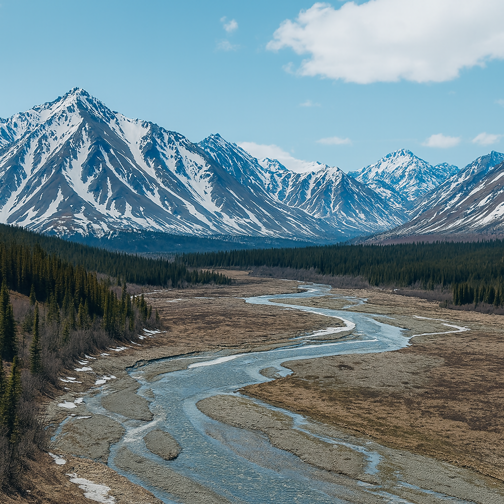 Denali National Park and Preserve - Alaska United States - Rendered - Digital File Digital My Custom Designs PDF