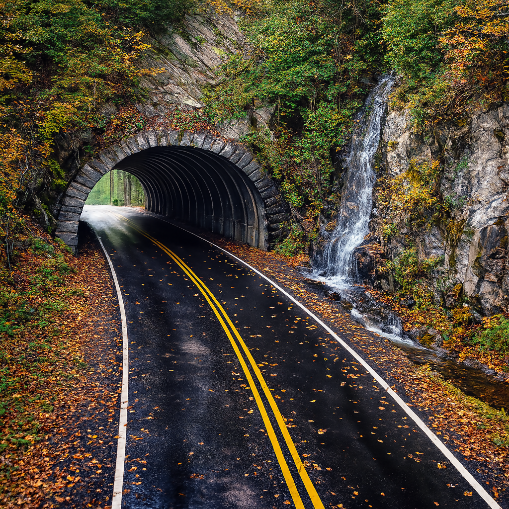 Bote Mountain Tunnel - Great Smoky Mountains National Park - Tennessee United States - Rendered - Digital File Digital My Custom Designs PDF