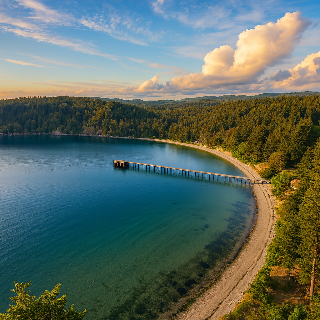 Bowman Bay - Deception Pass State Park - Washington United States - Rendered - Digital File Digital My Custom Designs PDF