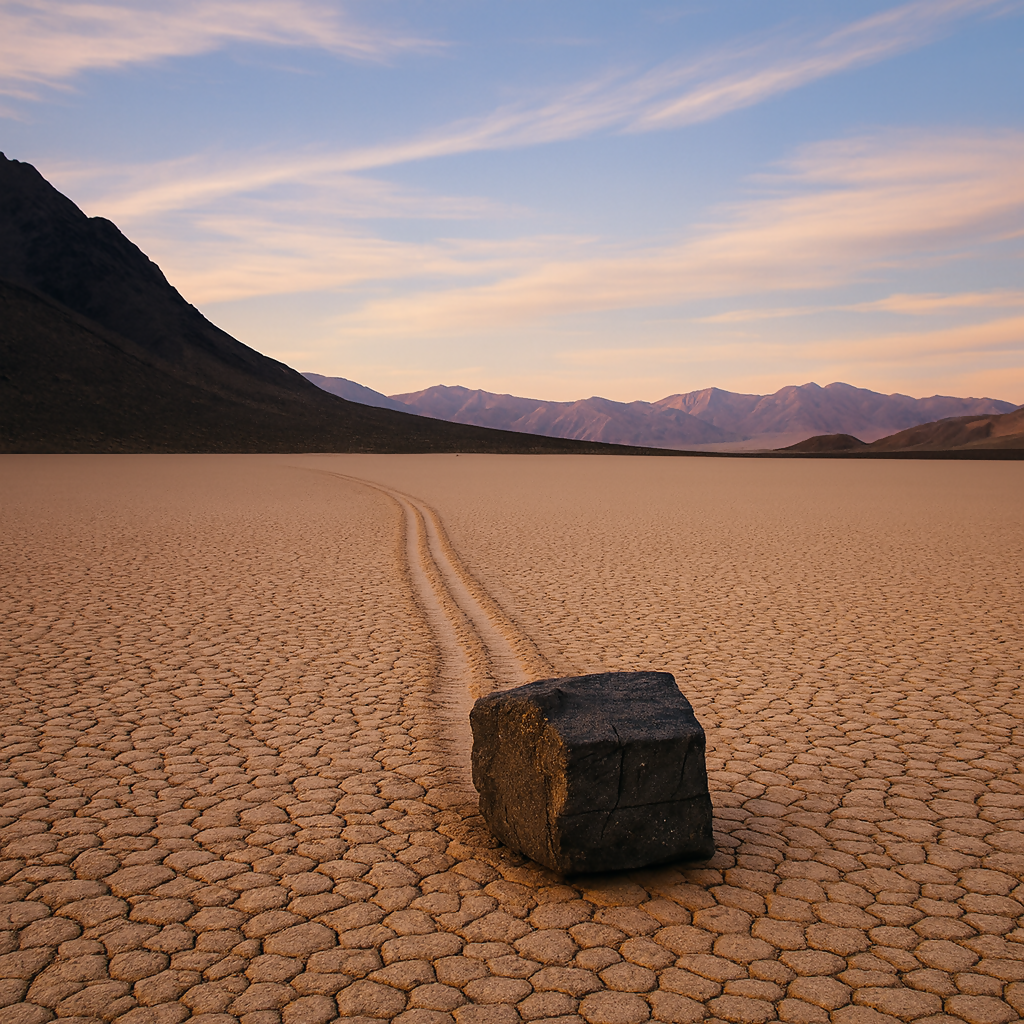 Sailing Stones - Death Valley National Park - California United States - Rendered - Digital File Digital My Custom Designs PDF