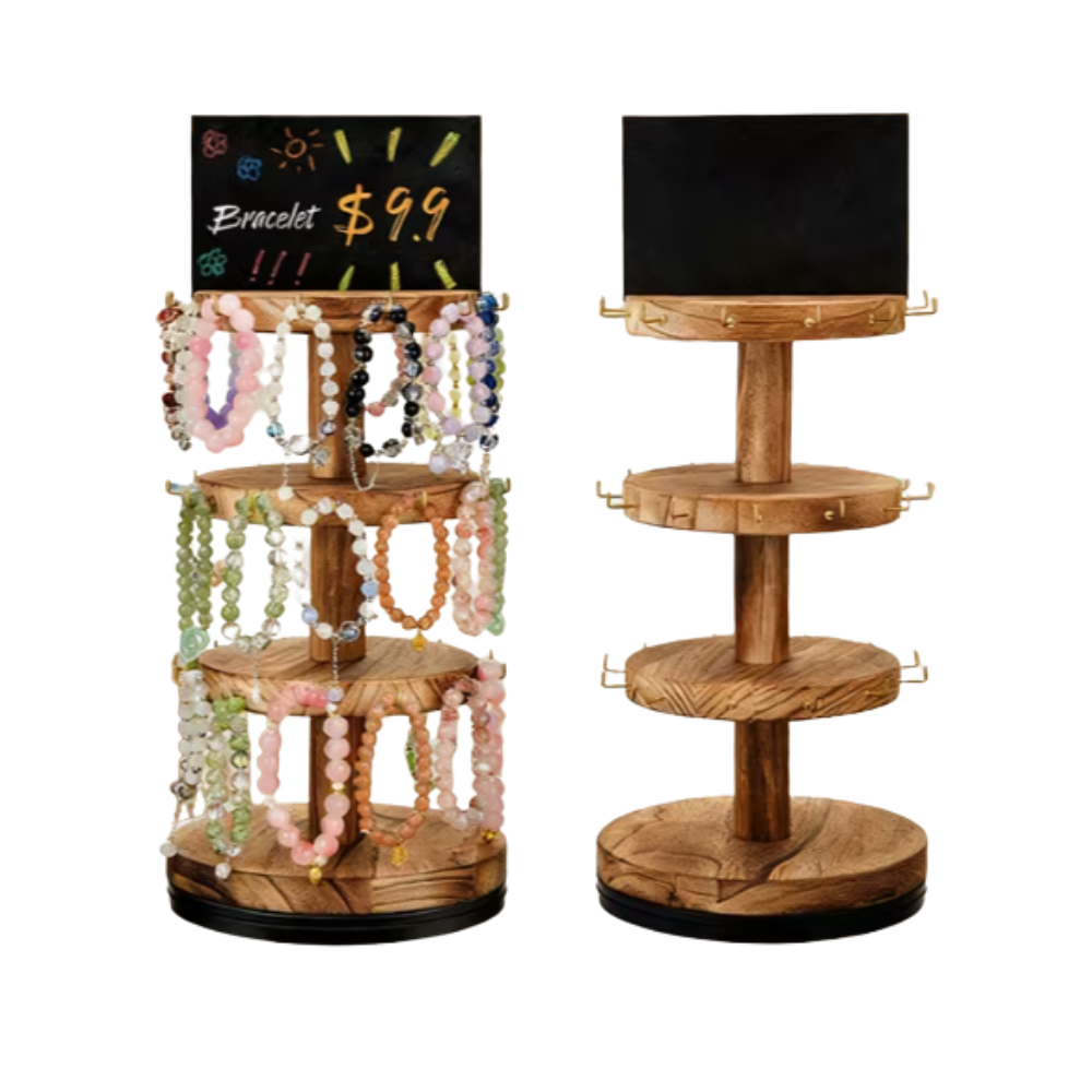 Bracelet Display Stand 3 Tier 360° Rotating Jewelry Tree My Custom Designs