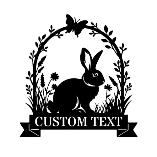 Bunny Arch - Wall Home Decor - Digital File Digital My Custom Designs ZIP File