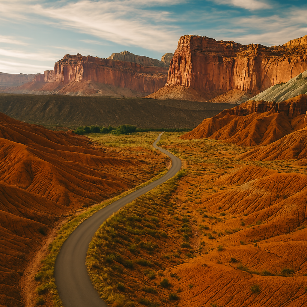 Capitol Reef National Park - Utah United States - Rendered - Digital File Digital My Custom Designs PDF