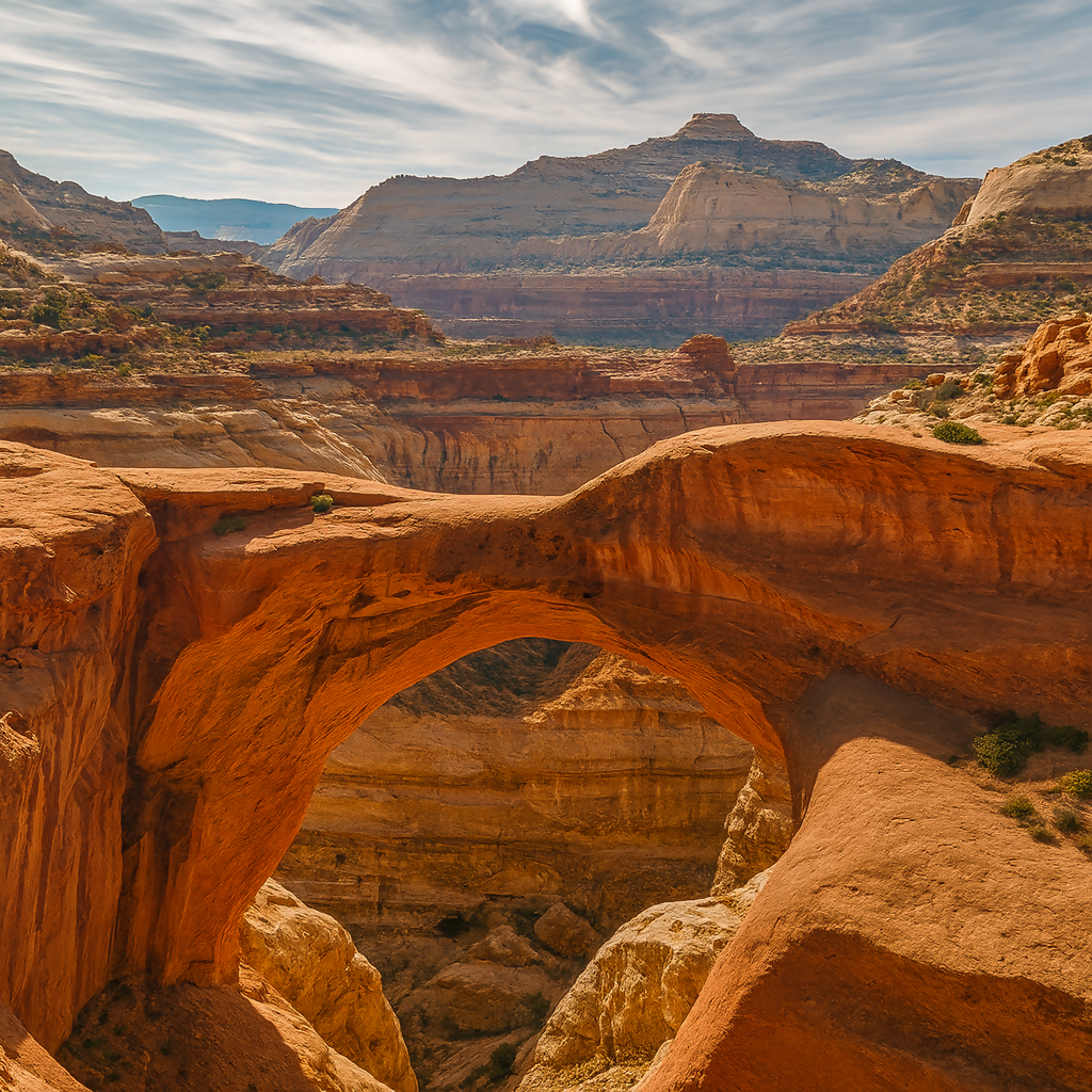 Cassidy Arch - Capitol Reef National Park - Utah United States - Rendered - Digital File Digital My Custom Designs PDF