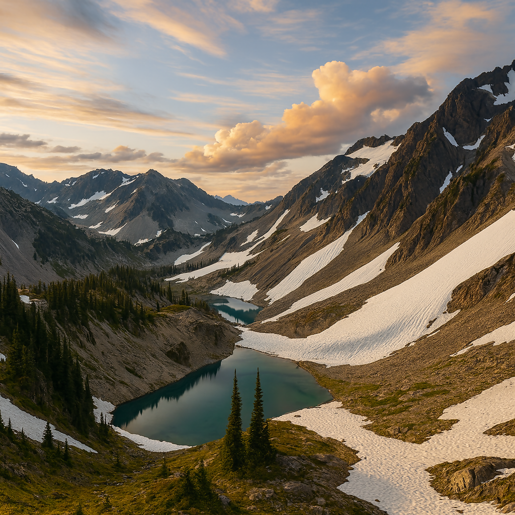 Cedar Lake - Olympic National Park - Washington United States - Rendered - Digital File Digital My Custom Designs PDF