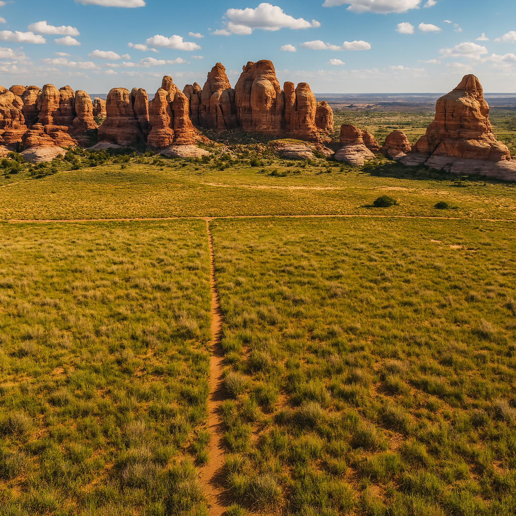 Chesler Park - Canyonlands National Park - Utah United States - Rendered - Digital File Digital My Custom Designs PDF