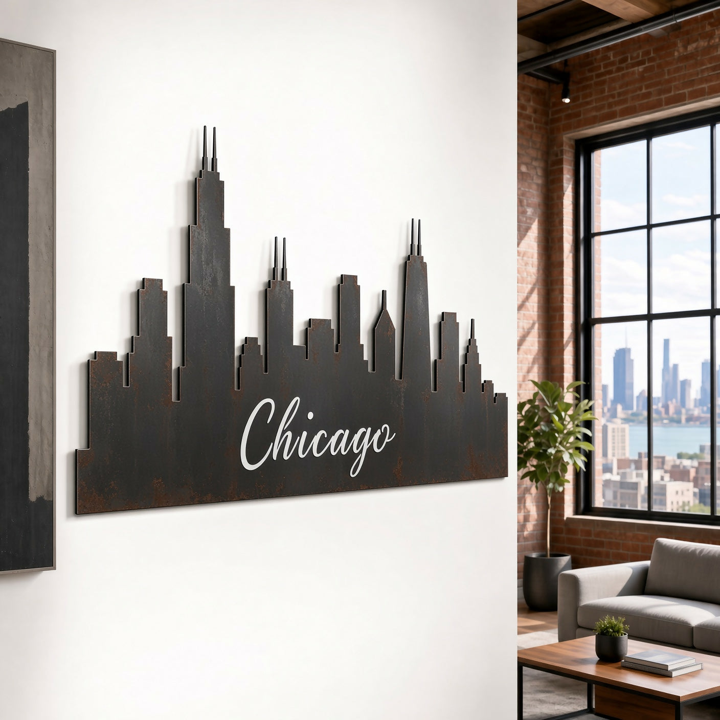 Chicago Skyline - Wall Home Decor - Single Layer - Digital File - ZIP File - Digital