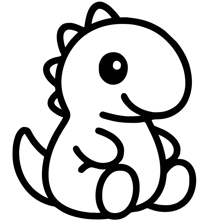 Cartoon Dinosaur Toy - Digital File - XCS Friendly Digital My Custom Designs PNG