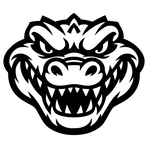 Crocodile Face Mascot - Digital File - XCS Friendly Digital My Custom Designs PDF