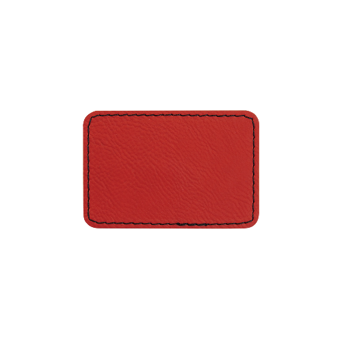 Custom Engraved Rectangle Patch w/ Adhesive Backing Patch My Custom Designs Heather red 2" x 3" Bag Tag