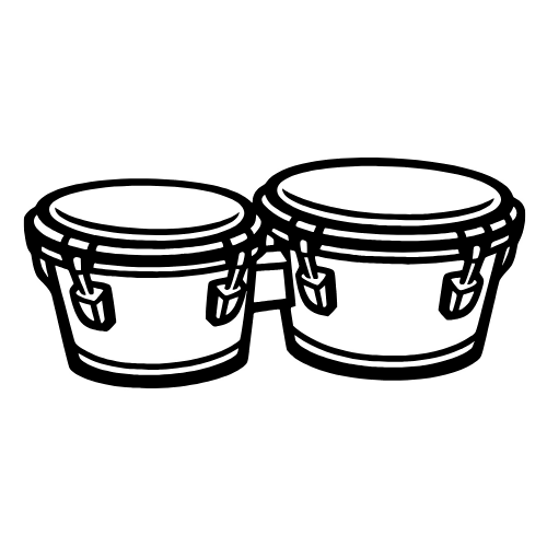 Bongo Drum Sketch - Vector Graphics - Digital File Digital My Custom Designs PDF