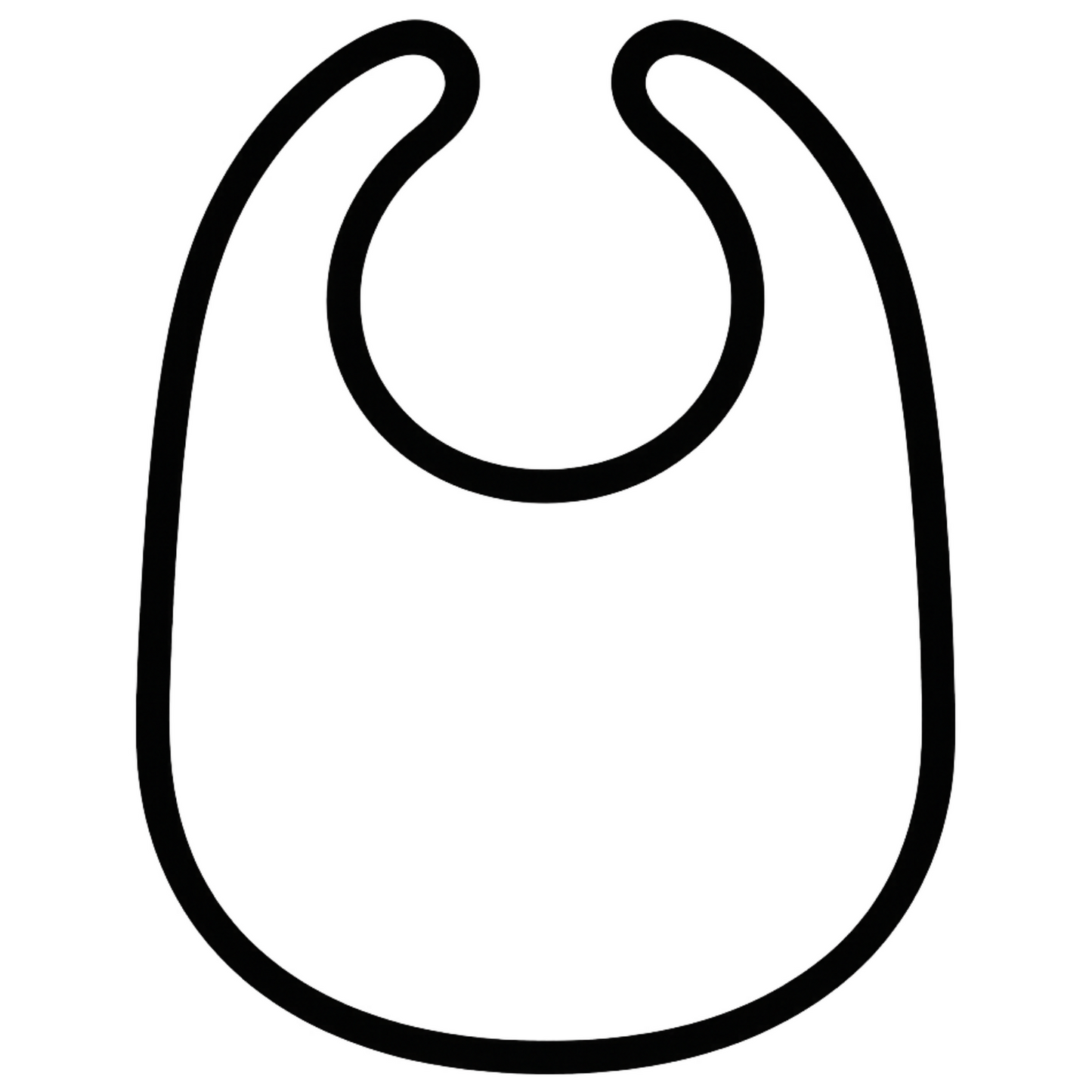 Baby Bib Outline - Digital File - XCS Friendly Tumbler My Custom Designs PDF