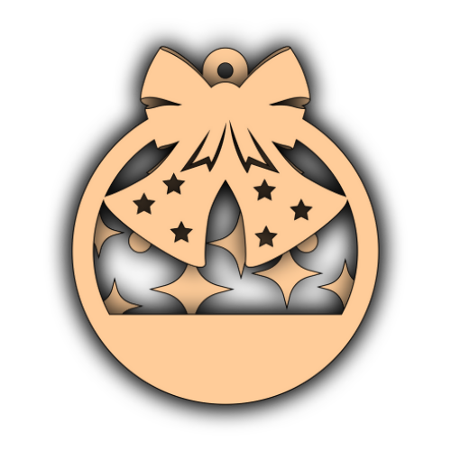 Christmas Ornament Bells - Ornament - Digital File Digital My Custom Designs SVG