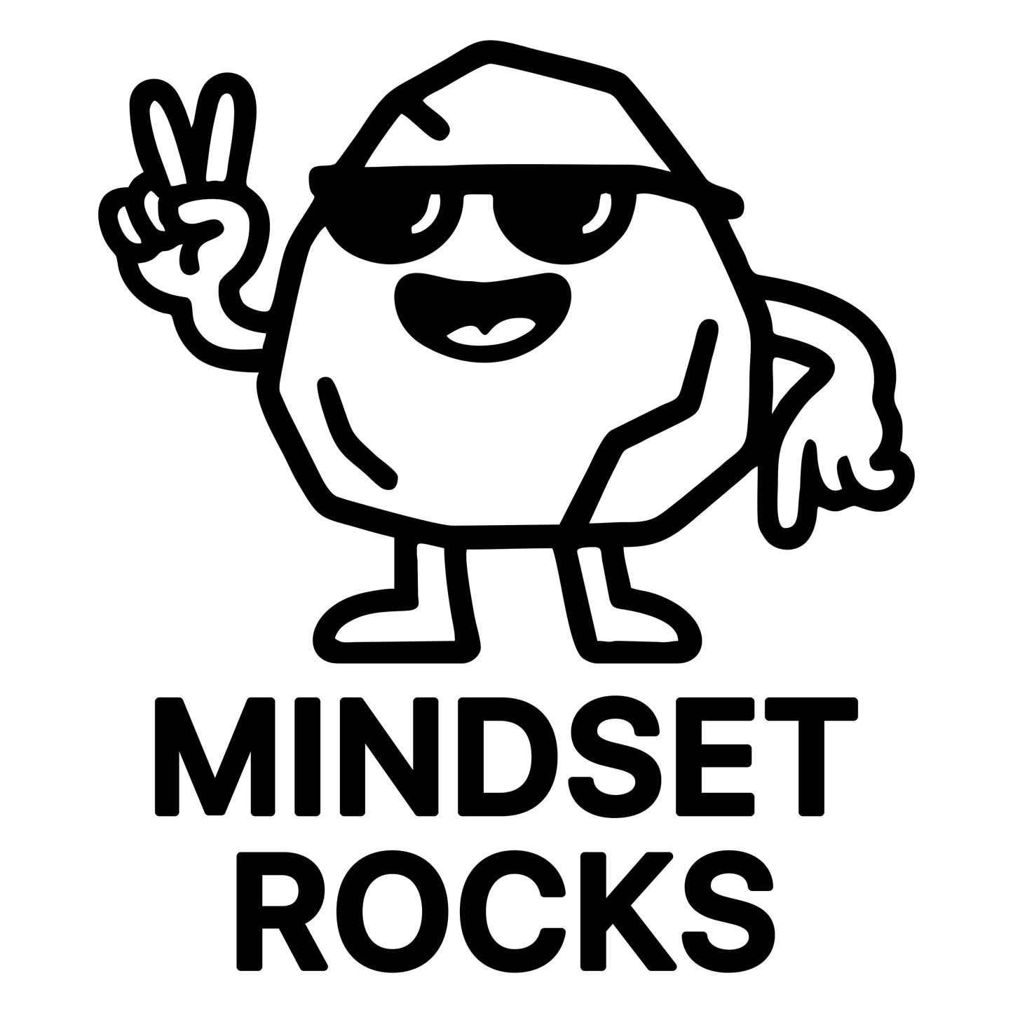 Mindset Rocks- Digital File - XCS Friendly Digital My Custom Designs PNG