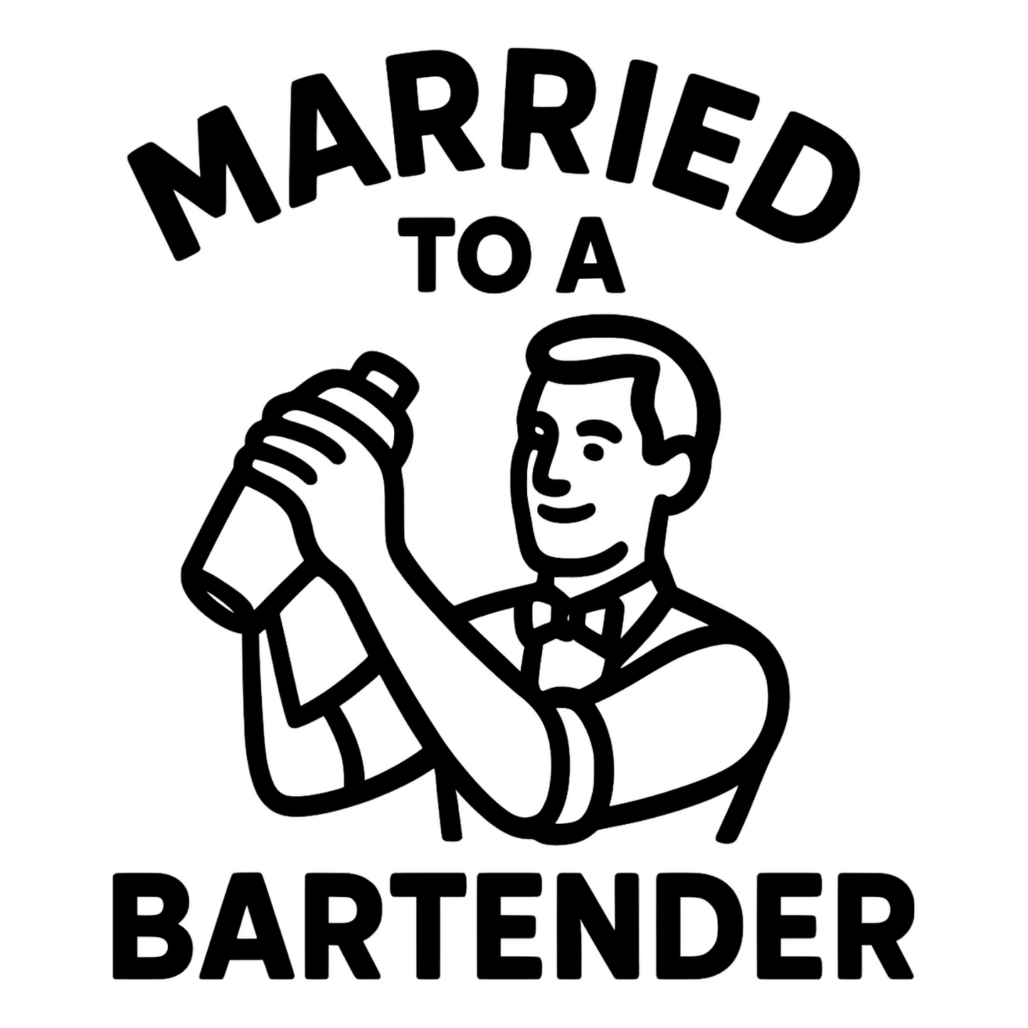 Married To A Bartender - Digital File - XCS Friendly Tumbler My Custom Designs PNG
