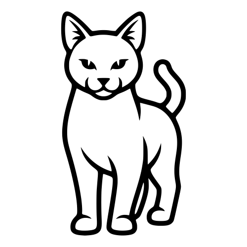 Mekong Bobtail Cat - Digital File - XCS Friendly