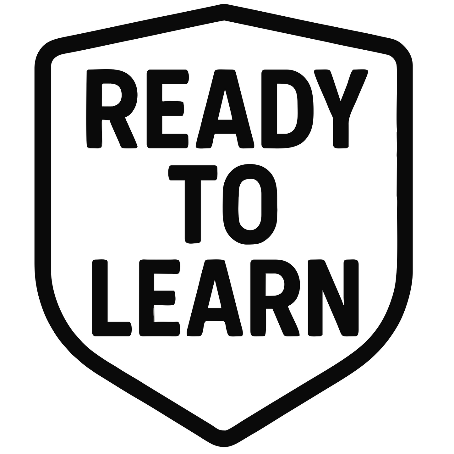 Ready To Learn Badge - Digital File - XCS Friendly Tumbler My Custom Designs PNG
