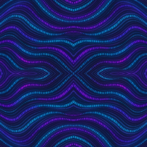 Sci-Fi Digital Code Pattern - Digital File Digital My Custom Designs PDF PRINT - RGB