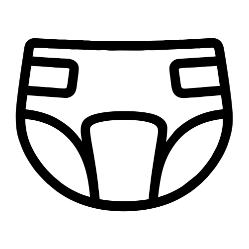 Cartoon Diaper Design - Digital File - XCS Friendly Tumbler My Custom Designs PNG