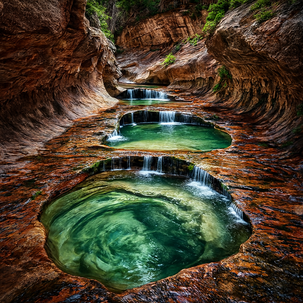 The Subway - Zion National Park - Utah United States - Rendered - Digital File Digital My Custom Designs PDF