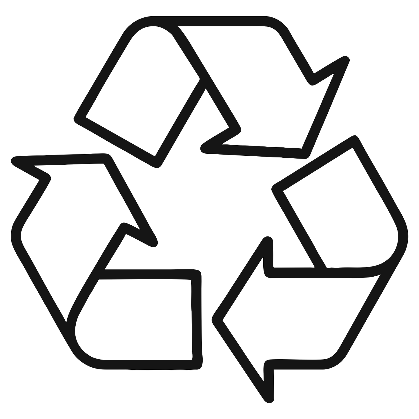 Recycling Symbol Outline - Digital File - XCS Friendly Digital My Custom Designs PNG
