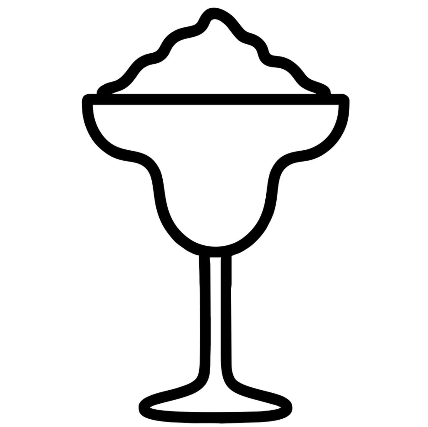 Daiquiri Frozen Glass - Digital File - XCS Friendly Tumbler My Custom Designs PNG