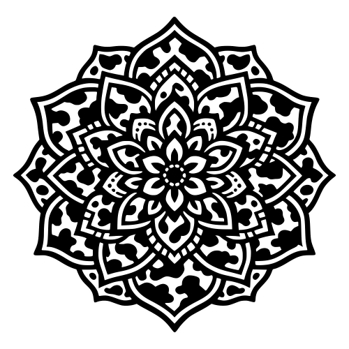 Cowhide Pattern Mandala - Vector Graphics - Digital File Digital My Custom Designs PDF